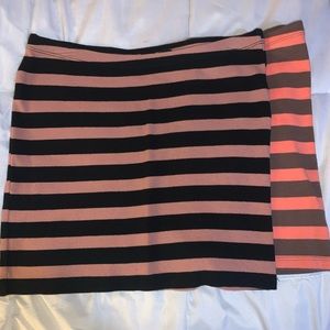 Striped mini skirt f21